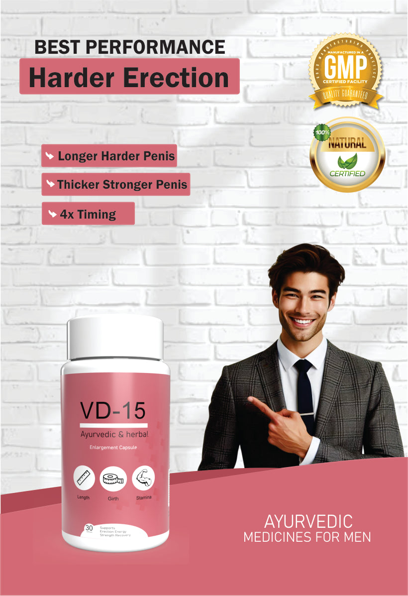 VD-15 Capsules Ayurvedic Male Enhancement – Longer, Harder Erections